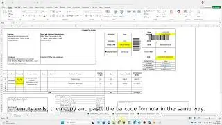 How to Add Barcodes to an Invoice in Excel | AmiracleCode128BC