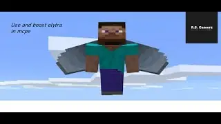 How to use and boost elytra in mcpe.