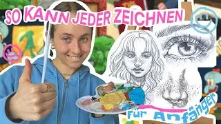 SO KANN JEDER ZEICHNEN! Ja, sogar DU ✨// Zeichnen für Anfänger