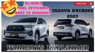 Toyota Innova Hycross 🔥 (2023) 👌🏻😮      {Hybrid technology}  #Varients Explained #specifications..