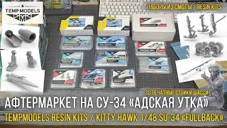 Из гадкого утенка в «Адскую утку»! Обзор дополнений Tempmodels для 1/48 Su-34 «Fullback» Kitty Hawk.