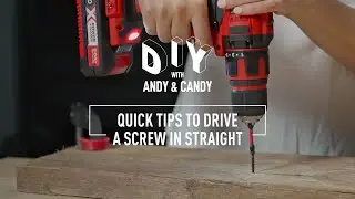 Quick Tips to Drive a Screw in Straight | Ozito DIY with Andy & Candy