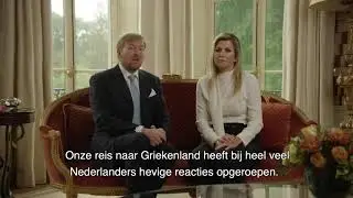 Videoboodschap Koning over vakantie Griekenland