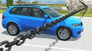 Cars vs Chain #9 – BeamNG.Drive