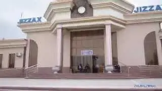 Новый железнодорожный вокзал в Джизаке.( и его окрестности)