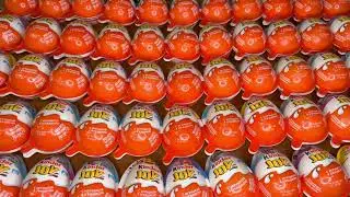 NEW!!! Colored Glitter Kinder Joy opening ASMR A lot of Kinder Surprise egg toys
