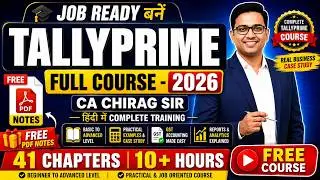 Tally Prime Full Course 2026 in Hindi | Complete TallyPrime Rel 7.1 Course for Beginners to Advanced