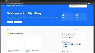 My First Django Project: Building a Blog from Scratch (Site & Code Walkthrough)