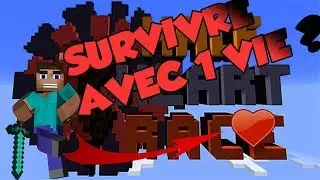 UN UPSILON SUR MINECRAFT ?(HALF HEART RACE map Minecraft) Première Vidéo Minecraft