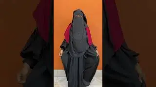 3 layer samna 2 picona 3 🖤❤️  #tranding #niqab #abaya #shortvideos #hijab #shorts #viral