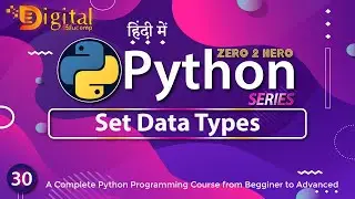 30- Set Data Type in Python | Python Tutorial in Hindi