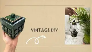 Vintage DIY|Trash to treasure #craft #diy #diycrafts #vintagelamp #vintagedecor #makeover