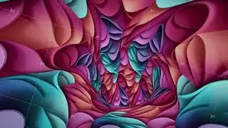 3D Tunnel Autumn Loop footage