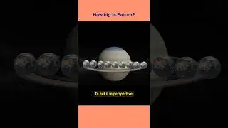 How big is the Saturn? 🤯 #fact #facts #short #shorts