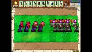 Jalapeño Pogo Zombie And Wall-Nut Zombie Vs Conehead Flag Zombie Fight // Plants Vs Zombies