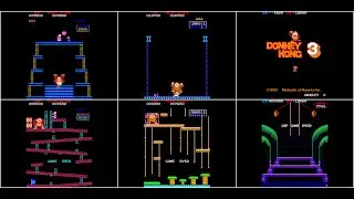 Donkey Kong, Donkey Kong Jr. & Donkey Kong 3 - Game Over Screens