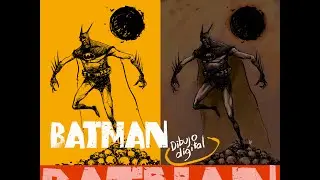 Dibujando y pintando a BATMAN DARK / Drawing Batman dark