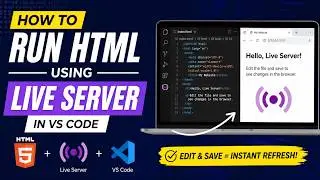 How to Run HTML Files Using Live Server in VS Code