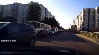 Пробка на Тверской в Колпино.