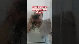 Como limpiar espejos con solo vinagre fácil y rápido #cleanwithme #vinagre