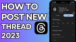 How To Post a New Thread on Threads