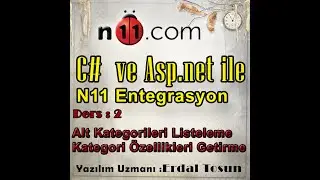 2-N11 Api Entegrayonu-Alt Kategori Listeleme ve Kategori Özelliklerini Getirme
