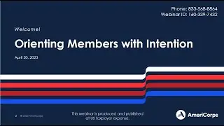 Orienting Members with Intention (4/20/23)