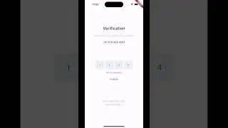 Flutter OTP Verification Screen - Devhubspot #shorts