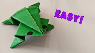 How To Make a Paper Jumping Frog | Jumping Frog Origami