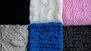 Мои шарфы спицами и снуды 🧶 Different Snoods & Scarves I Wear | Knitting with Needles 