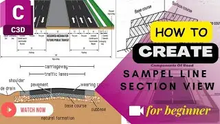 How to Create sample line and cross sections in civil 3D
