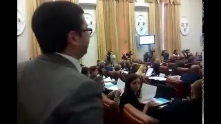 На сессии городского совета Ярослава Гришина попросили пересесть от своей фракции