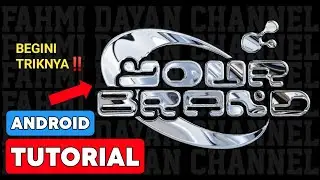 Android chrome effect | Text effect on HP | Here's the secret‼️