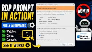 Automatic RDP(Remote Desktop) Security Popup Fix -  Non-Admin fix with icon Windows April 2026
