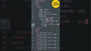 Glass Effect Using HTML & CSS #shorts #shortsfeed #amittutorial