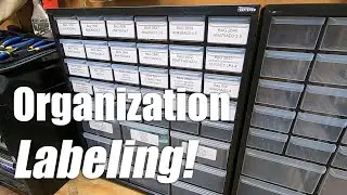 Van's RV Aircraft - Organization Labeling for Parts Cabinet