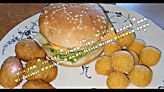 Chicken Cutlets Burger With Chili Cheese Tops