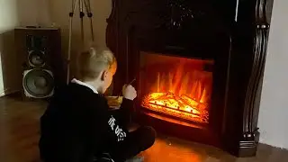 Распаковка, сборка и обзор электрокамина.