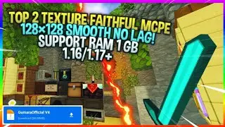 TOP 2 TEXTURE PACK FAITHFUL MCPE! SMOOTH NO LAG SUPPORT RAM 1GB | 1.16/1.17+
