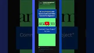 Java Projects with source code and video tutorial for beginners