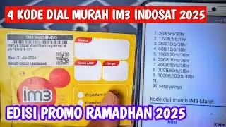 TERBARU ‼️4 KODE DIAL MURAH IM3 INDOSAT 2025