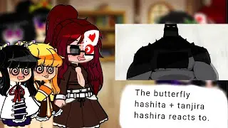 the butterfly hashira + tanjira hashira react to Absolute Batman meets Joker | KNY | Tanjiro as