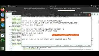 2002 - Can't connect to local MySQL server through socket '/var/lib/mysql/mysql.sock' on Navicat