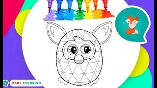 CRAZY FURBY- Baby Coloring For Kids - simple coloring
