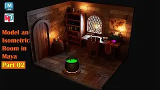 Autodesk Maya Tutorial | How to Model an isometric room | Part 2 of 3.