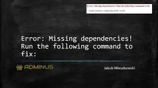 LibreNMS - Error: Missing dependencies! Run the following command to fix: