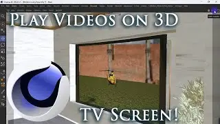 Cinema 4D: How To use Videos as Texture – Easy Media Mapping Tutorial!