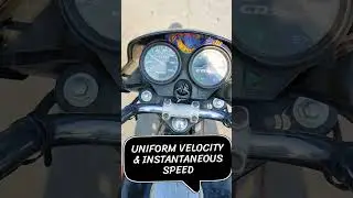 Uniform Velocity & Instantaneous speed | #shortvideo #shortfeed #shorts #scienceexperiment #fip