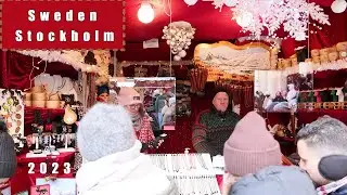 Stockholm's Stortorget Forst Julmarknad -Gamla Stan 2023.