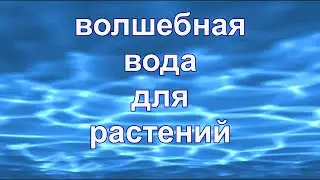 Вода для садоводства, рассады, полива, семян, цветоводства.